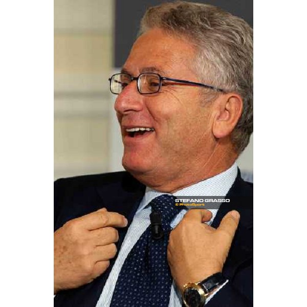 talkshow \'Imprenditoria e Sport\' dott. Antonio Matarrese, President of Unire Milan San Siro 17th october 2004 ph. Stefano Grasso