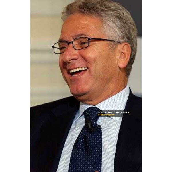 talkshow \'Imprenditoria e Sport\' dott. Antonio Matarrese, President of Unire Milan San Siro 17th october 2004 ph. Stefano Grasso