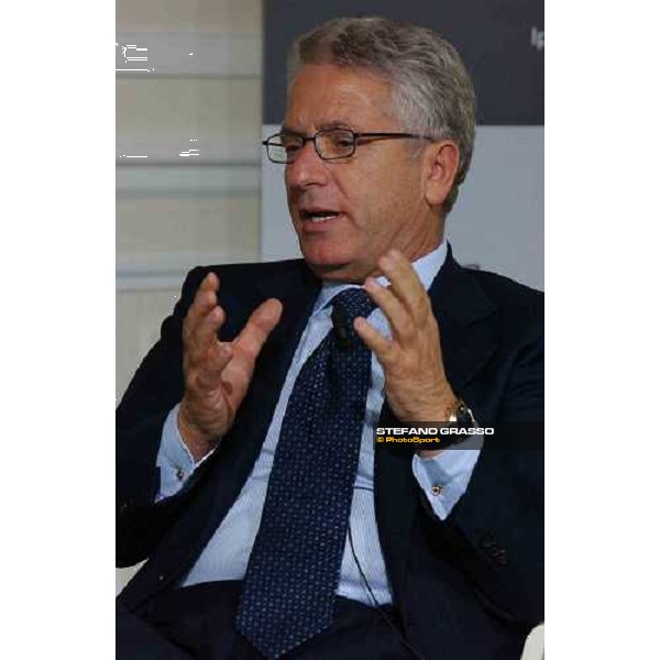 talkshow \'Imprenditoria e Sport\' dott. Antonio Matarrese, President of Unire Milan San Siro 17th october 2004 ph. Stefano Grasso