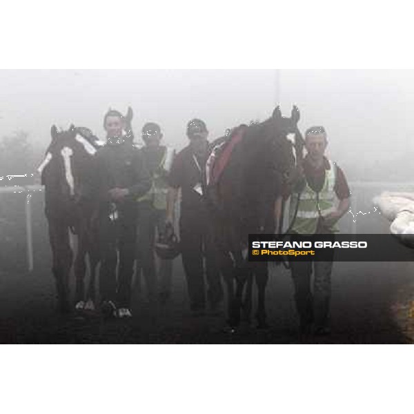 Morning track works at Meydan on friday 25th - O\'Briens horses come back to the stable Dubai - Meydan 25th march 2011 ph.Stefano Grasso