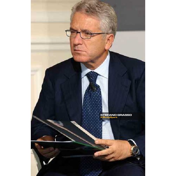 talkshow \'Imprenditoria e Sport\' dott. Antonio Matarrese, President of Unire Milan San Siro 17th october 2004 ph. Stefano Grasso
