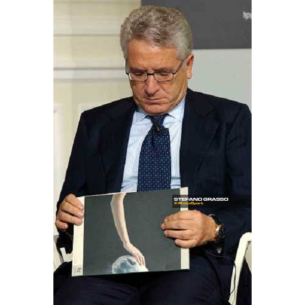 talkshow \'Imprenditoria e Sport\' dott. Antonio Matarrese, President of Unire Milan San Siro 17th october 2004 ph. Stefano Grasso