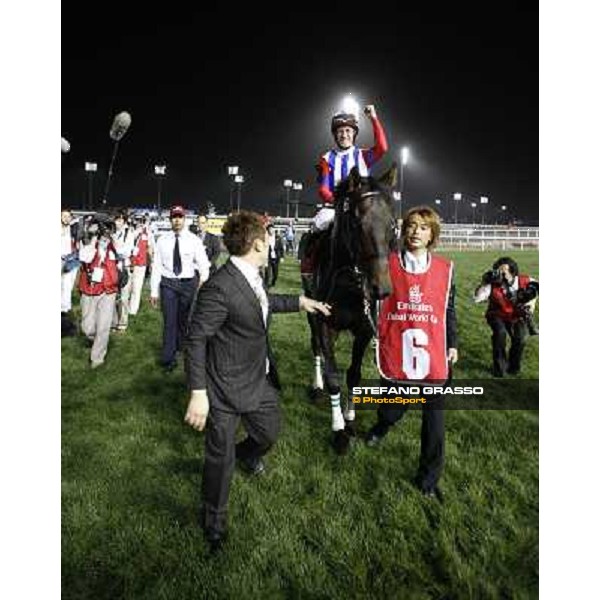 Mirco Demuro on Victoire Pisa wins the Dubai World Cup 2011 Dubai - Meydan, 26th march 2011 ph.Stefano Grasso