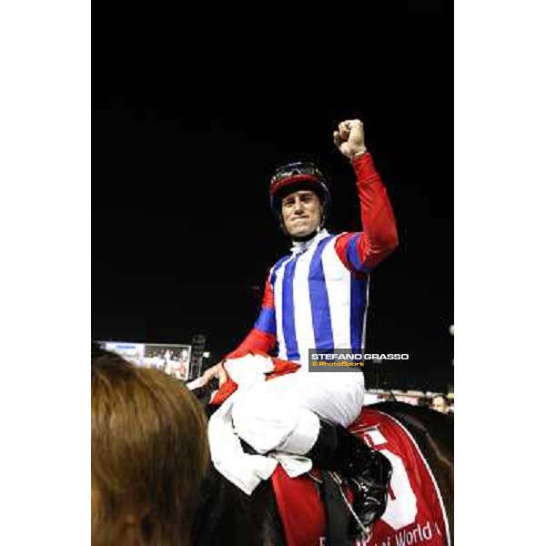Mirco Demuro on Victoire Pisa wins the Dubai World Cup 2011 Dubai - Meydan, 26th march 2011 ph.Stefano Grasso
