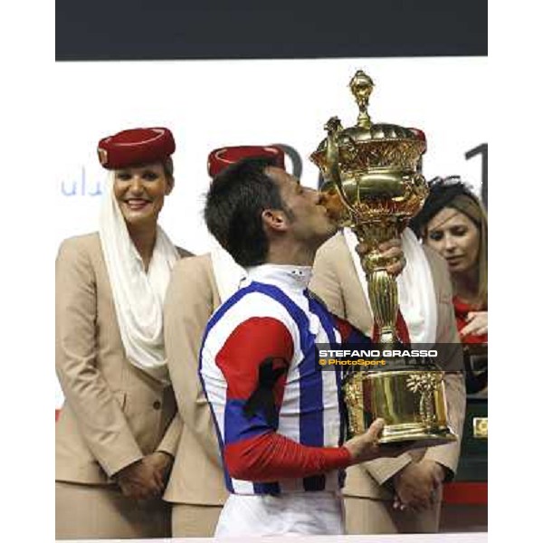 Mirco Demuro on Victoire Pisa wins the Dubai World Cup 2011 Dubai - Meydan, 26th march 2011 ph.Stefano Grasso