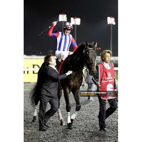 Mirco Demuro on Victoire Pisa wins the Dubai World Cup 2011 Dubai - Meydan, 26th march 2011 ph.Stefano Grasso