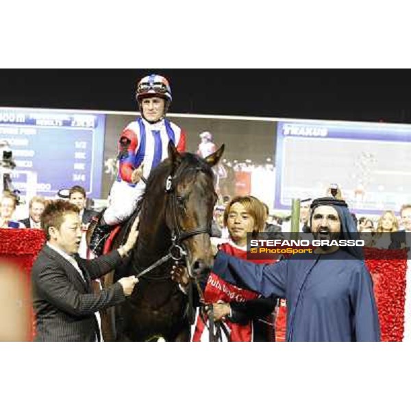 Mirco Demuro on Victoire Pisa wins the Dubai World Cup 2011 Dubai - Meydan, 26th march 2011 ph.Stefano Grasso