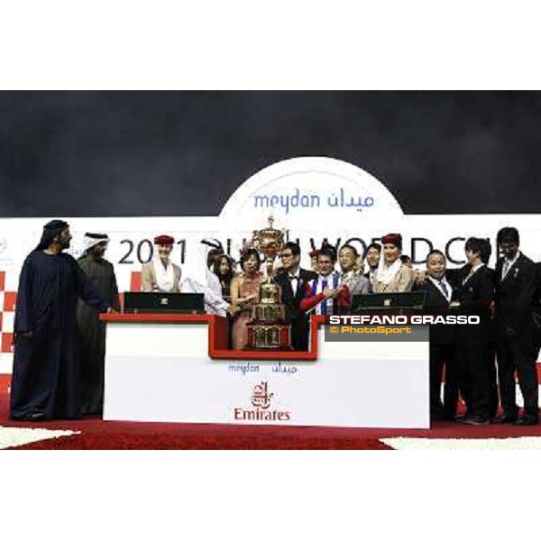 Mirco Demuro on Victoire Pisa wins the Dubai World Cup 2011 Dubai - Meydan, 26th march 2011 ph.Stefano Grasso