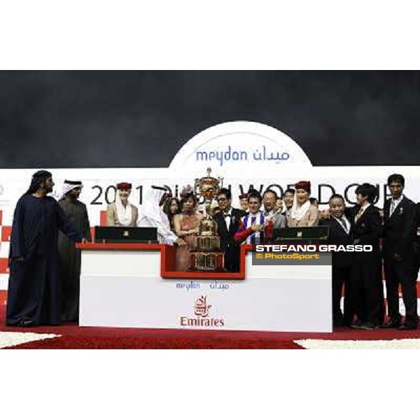 Mirco Demuro on Victoire Pisa wins the Dubai World Cup 2011 Dubai - Meydan, 26th march 2011 ph.Stefano Grasso