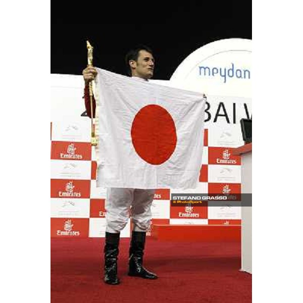 Mirco Demuro on Victoire Pisa wins the Dubai World Cup 2011 Dubai - Meydan, 26th march 2011 ph.Stefano Grasso