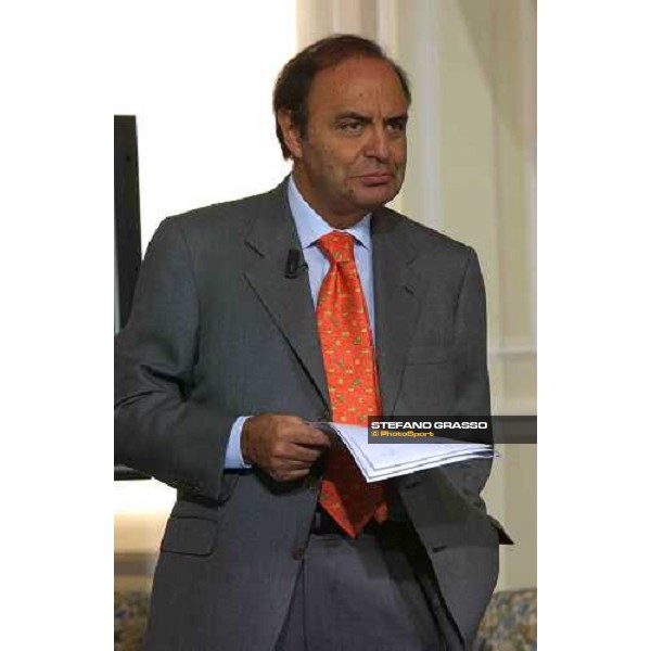 talkshow \'Imprenditoria e Sport\' Bruno Vespa Milan San Siro 17th october 2004 ph. Stefano Grasso