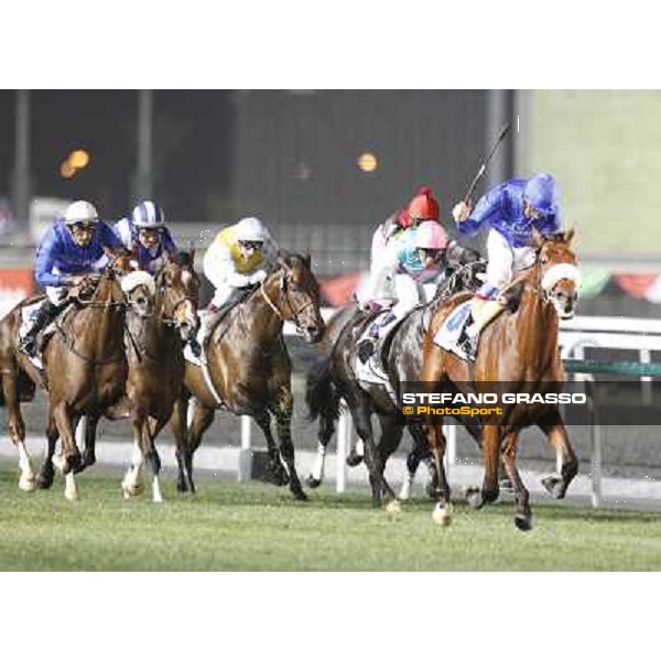 Frankie Dettori on Rewilding wins the Dubai Sheema Classic Dubai - Meydan, 26th march 2011 ph.Stefano Grasso