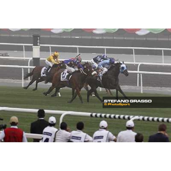 Bernard Fayd\'Herbe on J J The Jet Plane wins the Al Quoz Sprint Dubai - Meydan, 26th march 2011 ph.Stefano Grasso
