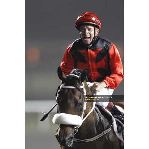 Felix Coetzee on Rocket Man after winning the Dubai Golden Shaheen Dubai - Meydan, 26th march 2011 ph.Stefano Grasso