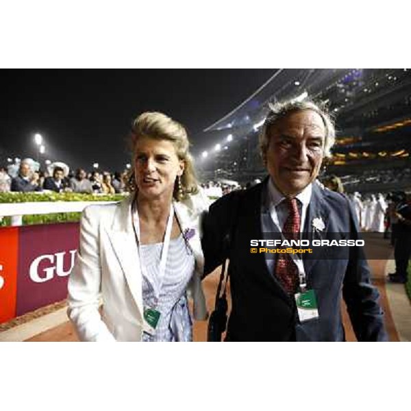 Luca and Sara Cumani after winning the Dubai Duty Free Dubai - Meydan, 26th march 2011 ph.Stefano Grasso