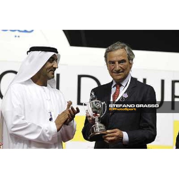 Dubai World Cup 2011 - Luca Cumani during the prize giving of the Dubai Duty Free Dubai - Meydan, 26th march 2011 ph.Stefano Grasso