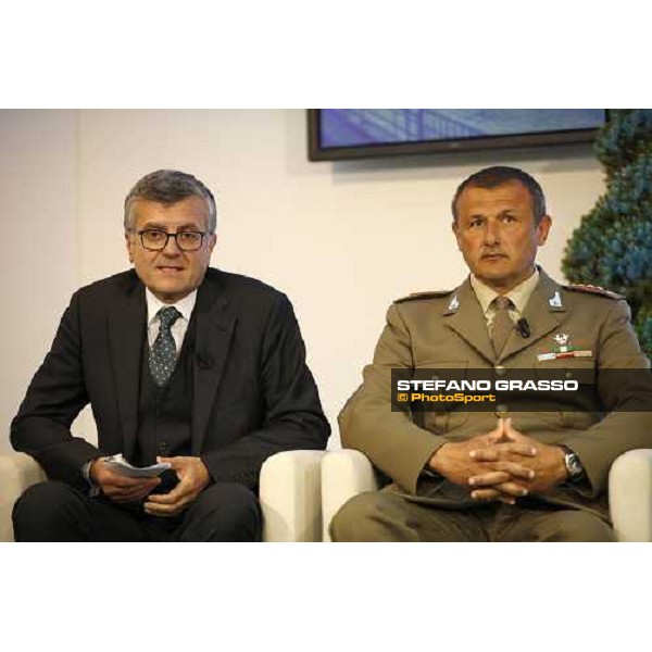 Romacavalli 2011 - dott.Francesco Ruffo della Scaletta e col.Marco Reitano Convegno \'Il Cavallo militare tra passato e futuro\' Roma, 9 aprile 2011 ph.Stefano Grasso