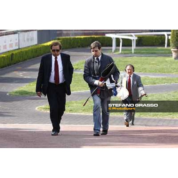 a day at the races - Salvatore with Matteo Limata and Riccardo Menichetti Rome - Capannelle racetrack, 10th april 2011 ph.Stefano Grasso