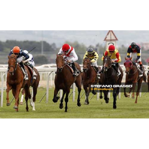 Salvatore Sulas on Al Rep wins the Premio Parioli beating Duchamp and The Confessor Rome, Capannelle racetrack, 17th april 2011 ph.Stefano Grasso