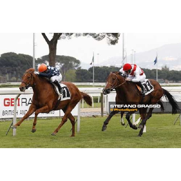 Salvatore Sulas on Al Rep wins the Premio Parioli beating Duchamp and The Confessor Rome, Capannelle racetrack, 17th april 2011 ph.Stefano Grasso