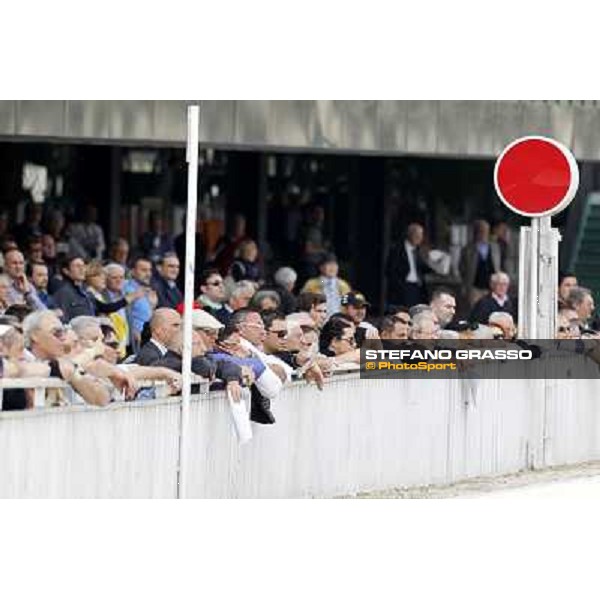 racegoers at San Siro trotting racetrack Milan- San Siro racetrack, 25th april 2011 ph.Stefano Grasso