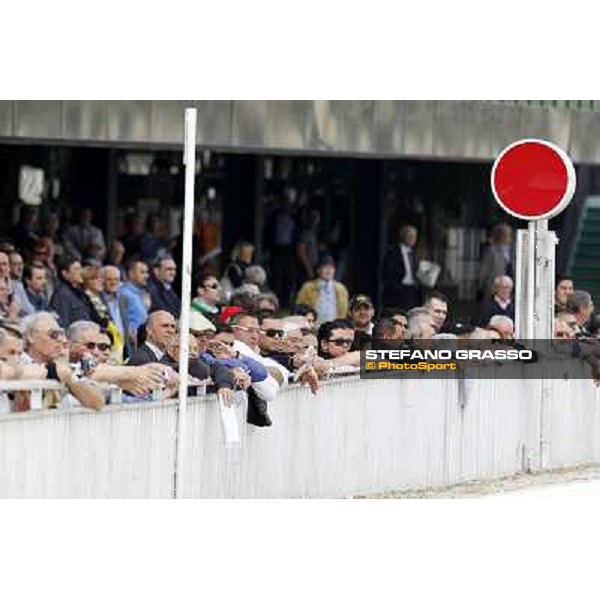 racegoers at San Siro trotting racetrack Milan- San Siro racetrack, 25th april 2011 ph.Stefano Grasso