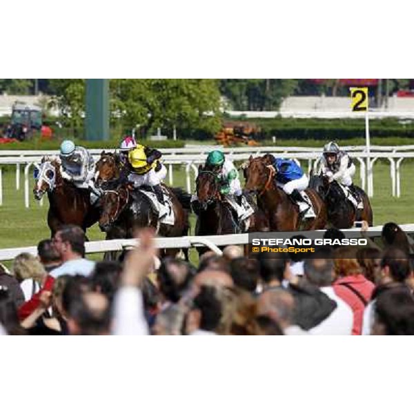 Umberto Rispoli on Sir Eagles wins the Premio Certosa Milan- San Siro racetrack, 24th april 2011 ph.Stefano Grasso