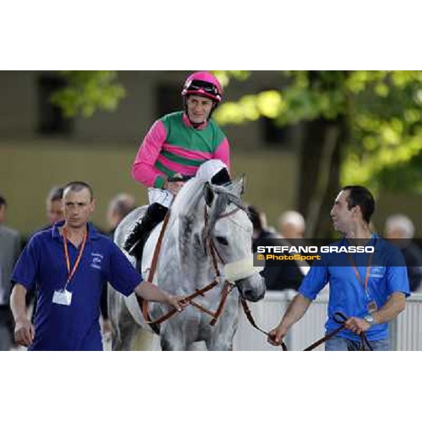 Mirco Demuro on Voila Ici Milan- San Siro racetrack, 24th april 2011 ph.Stefano Grasso