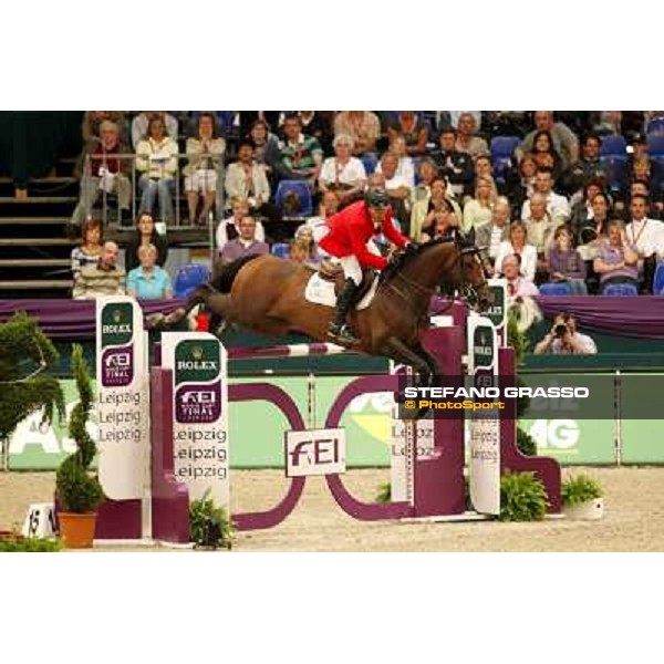 Eric Lamaze on Hickstead wins the 2nd qualifier for the World Cup Final Rolex FEi World Cup Final Jumping Leipzig, 29th april 2011 ph.Stefano Grasso