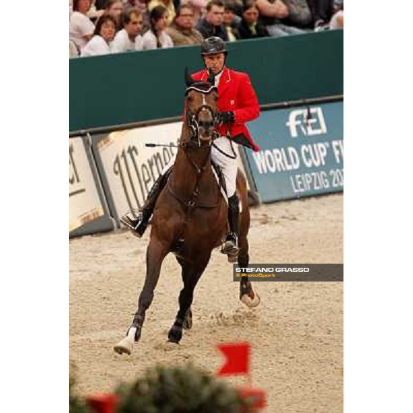 Eric Lamaze on Hickstead wins the 2nd qualifier for the World Cup Final Rolex FEi World Cup Final Jumping Leipzig, 29th april 2011 ph.Stefano Grasso