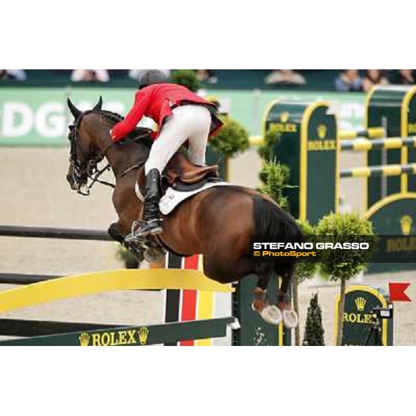 Eric Lamaze on Hickstead wins the 2nd qualifier for the World Cup Final Rolex FEi World Cup Final Jumping Leipzig, 29th april 2011 ph.Stefano Grasso