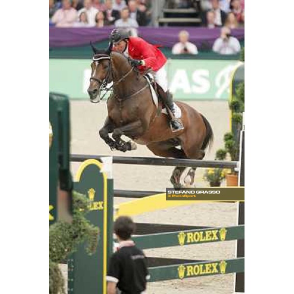 Eric Lamaze on Hickstead wins the 2nd qualifier for the World Cup Final Rolex FEi World Cup Final Jumping Leipzig, 29th april 2011 ph.Stefano Grasso
