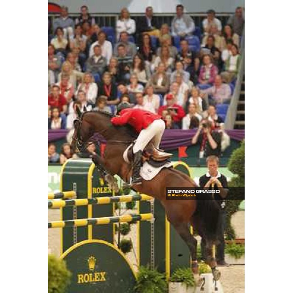 Eric Lamaze on Hickstead wins the 2nd qualifier for the World Cup Final Rolex FEi World Cup Final Jumping Leipzig, 29th april 2011 ph.Stefano Grasso