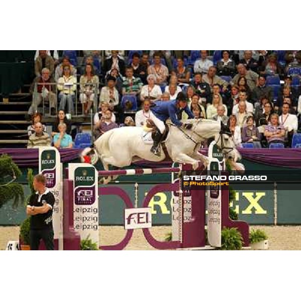 Gerco Schroder on Eurocommerce New Orleans during the 2nd qualifier for the World Cup Final Rolex FEi World Cup Final Jumping Leipzig, 29th april 2011 ph.Stefano Grasso
