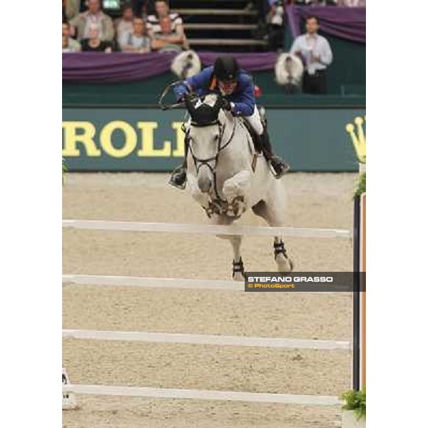 Gerco Schroder on Eurocommerce New Orleans during the 2nd qualifier for the World Cup Final Rolex FEi World Cup Final Jumping Leipzig, 29th april 2011 ph.Stefano Grasso