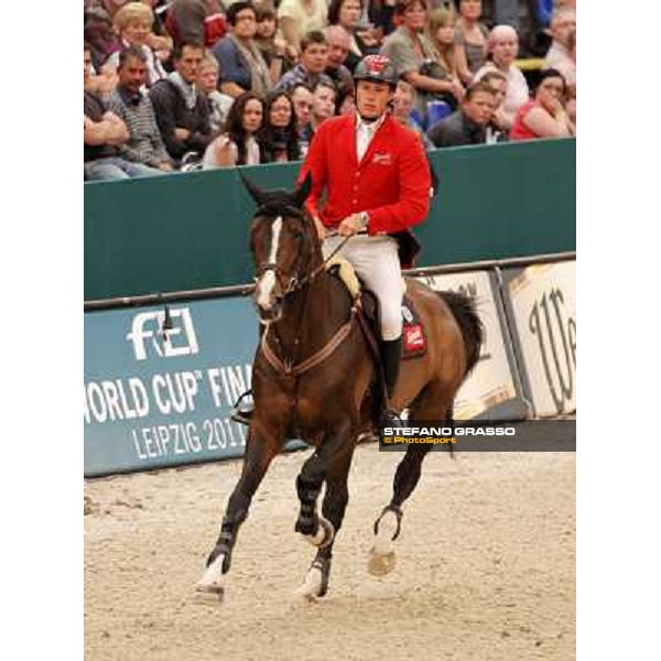 Christian Ahlmann on Taloubet Z 2 during the 2nd qualifier for the World Cup Final Rolex FEi World Cup Final Jumping Leipzig, 29th april 2011 ph.Stefano Grasso