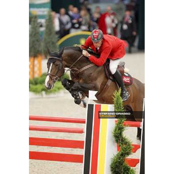Christian Ahlmann on Taloubet Z 2 during the 2nd qualifier for the World Cup Final Rolex FEi World Cup Final Jumping Leipzig, 29th april 2011 ph.Stefano Grasso