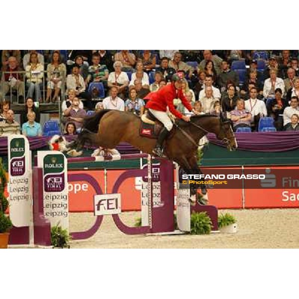 Christian Ahlmann on Taloubet Z 2 during the 2nd qualifier for the World Cup Final Rolex FEi World Cup Final Jumping Leipzig, 29th april 2011 ph.Stefano Grasso