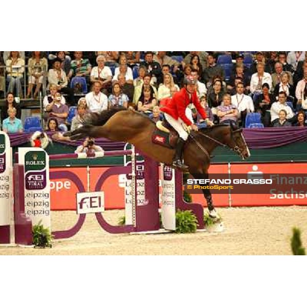 Christian Ahlmann on Taloubet Z 2 during the 2nd qualifier for the World Cup Final Rolex FEi World Cup Final Jumping Leipzig, 29th april 2011 ph.Stefano Grasso