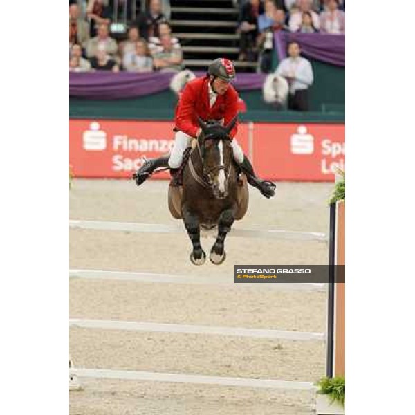 Christian Ahlmann on Taloubet Z 2 during the 2nd qualifier for the World Cup Final Rolex FEi World Cup Final Jumping Leipzig, 29th april 2011 ph.Stefano Grasso