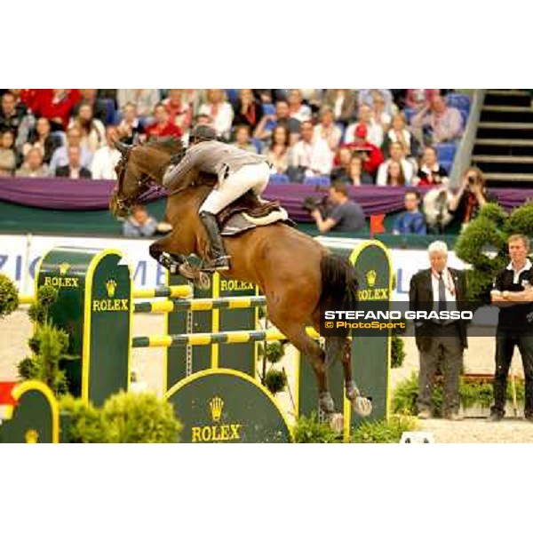 Marco Kutscher on Cash 63 during the 2nd qualifier for the World Cup Final Rolex FEi World Cup Final Jumping Leipzig, 29th april 2011 ph.Stefano Grasso