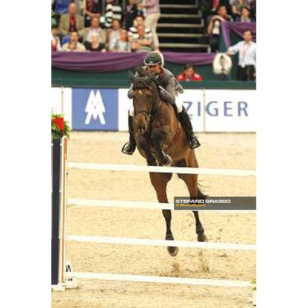 Marco Kutscher on Cash 63 during the 2nd qualifier for the World Cup Final Rolex FEi World Cup Final Jumping Leipzig, 29th april 2011 ph.Stefano Grasso
