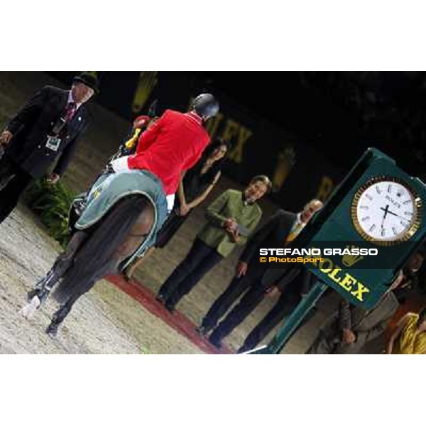 Eric Lamaze on Hickstead wins the 2nd qualifier for the World Cup Final Rolex FEi World Cup Final Jumping Leipzig, 29th april 2011 ph.Stefano Grasso