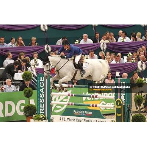 Gerco Schroder on Eurocommerce New Orleans during the 2nd qualifier for the World Cup Final Rolex FEi World Cup Final Jumping Leipzig, 29th april 2011 ph.Stefano Grasso
