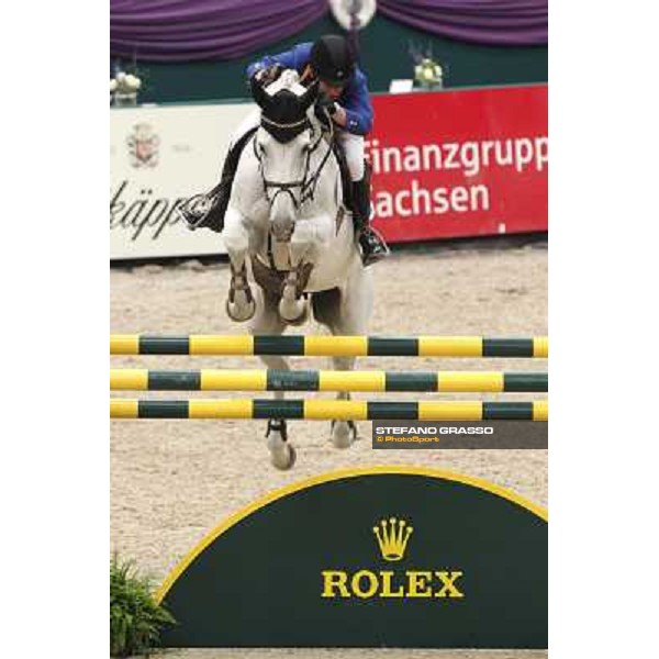 Gerco Schroder on Eurocommerce New Orleans during the 2nd qualifier for the World Cup Final Rolex FEi World Cup Final Jumping Leipzig, 29th april 2011 ph.Stefano Grasso