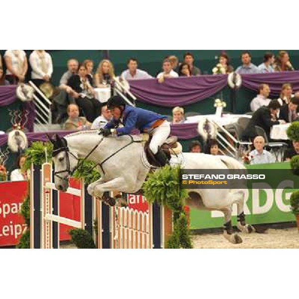Gerco Schroder on Eurocommerce New Orleans during the 2nd qualifier for the World Cup Final Rolex FEi World Cup Final Jumping Leipzig, 29th april 2011 ph.Stefano Grasso