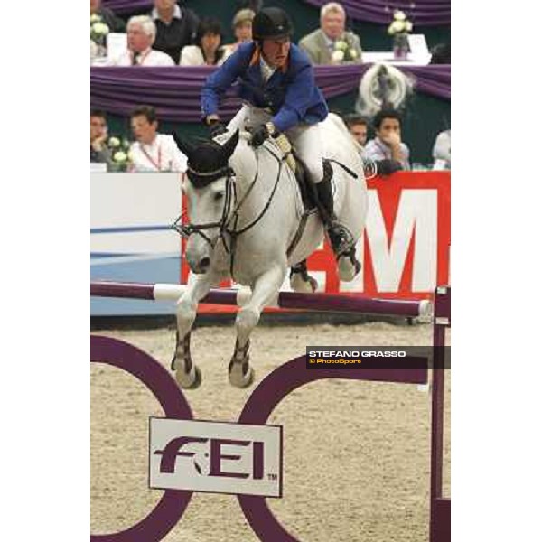 Gerco Schroder on Eurocommerce New Orleans during the 2nd qualifier for the World Cup Final Rolex FEi World Cup Final Jumping Leipzig, 29th april 2011 ph.Stefano Grasso