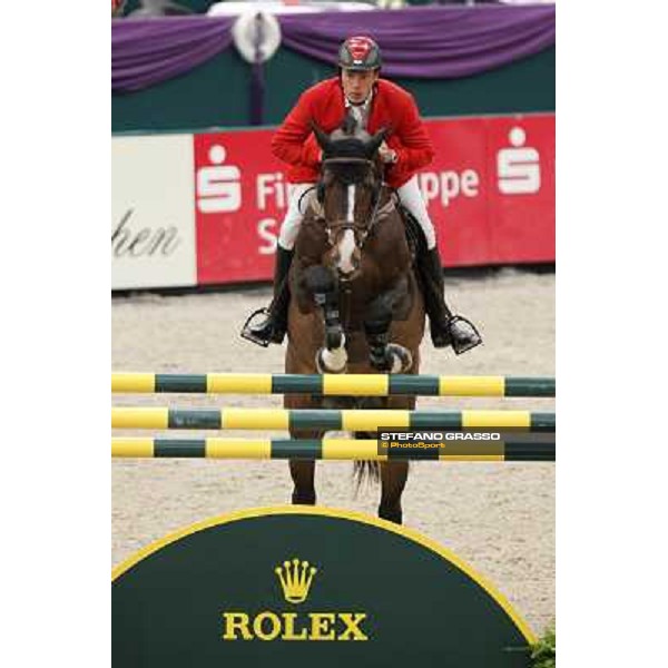 Christian Ahlmann on Taloubet Z 2 during the 2nd qualifier for the World Cup Final Rolex FEi World Cup Final Jumping Leipzig, 29th april 2011 ph.Stefano Grasso