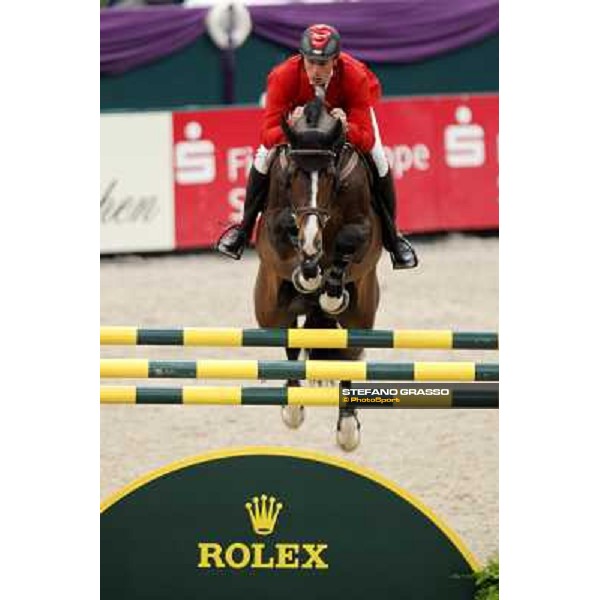 Christian Ahlmann on Taloubet Z 2 during the 2nd qualifier for the World Cup Final Rolex FEi World Cup Final Jumping Leipzig, 29th april 2011 ph.Stefano Grasso