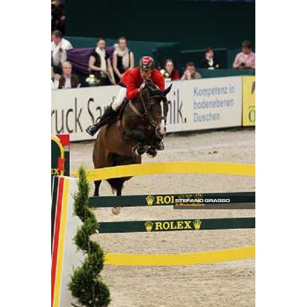 Christian Ahlmann on Taloubet Z 2 during the 2nd qualifier for the World Cup Final Rolex FEi World Cup Final Jumping Leipzig, 29th april 2011 ph.Stefano Grasso